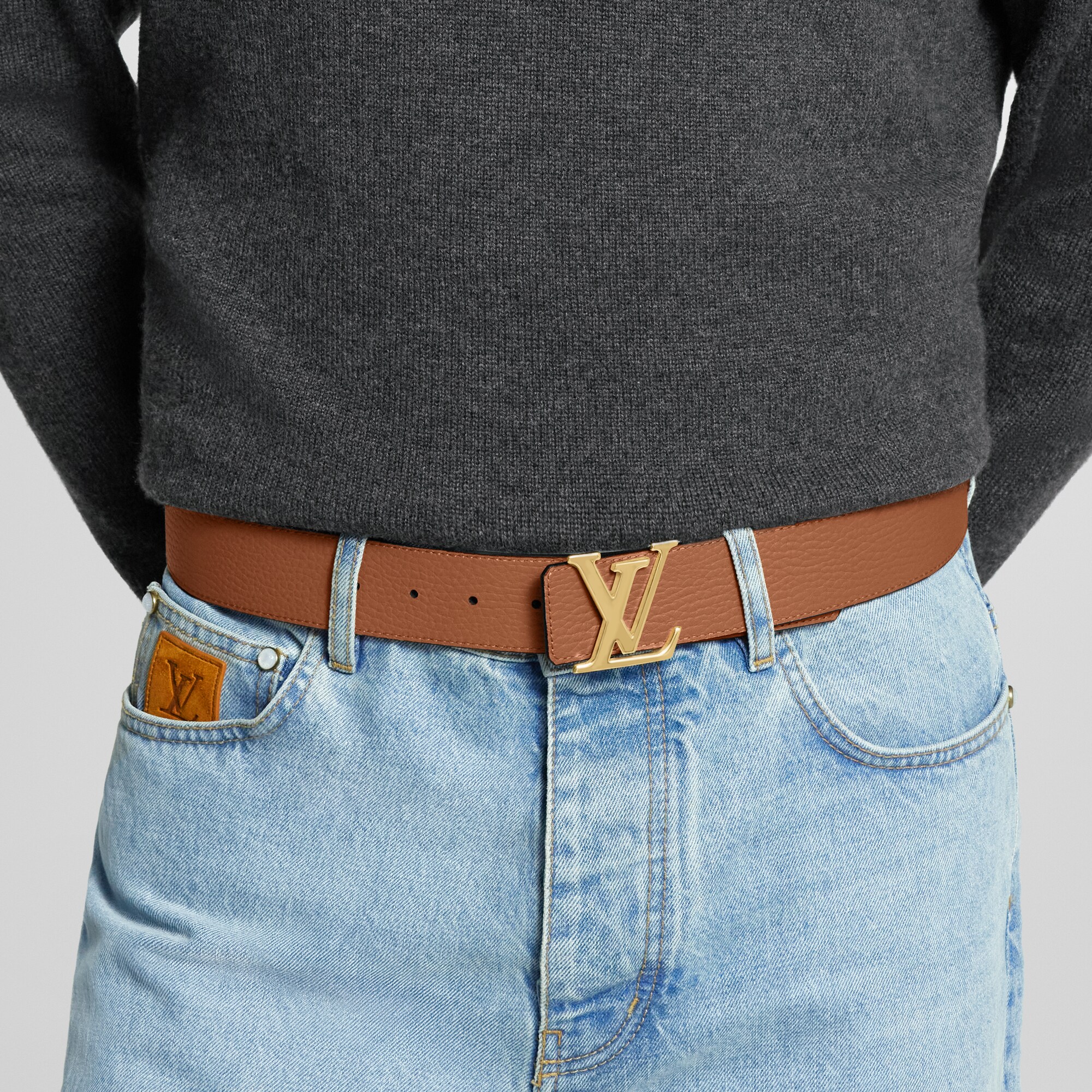 LV Initials 40MM Reversible Belt Taurillon Leather - Father's Day
